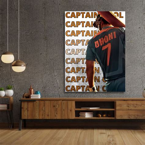 Captain Dhoni Wall Art – Myindianthings