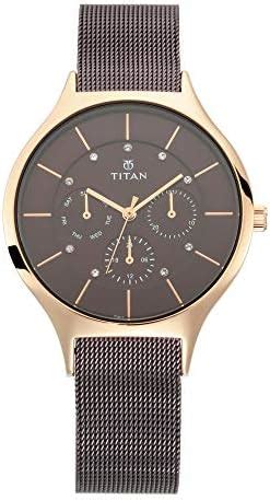 Titan Ladies Workwear Slimline Analog Brown Dial Women's Watch ...