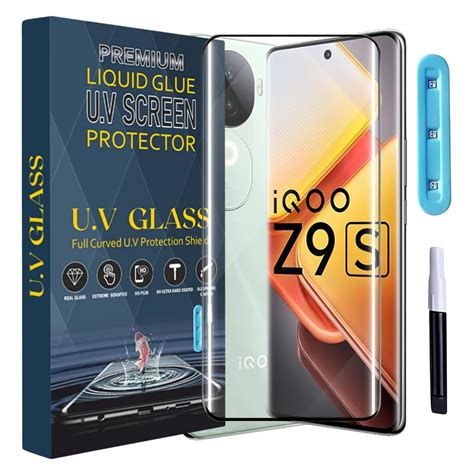 SPAZY CASE® iQOO Z9S 5G Tempered Glass - 9H Full Glue, HD, Edge-To-Edge ...