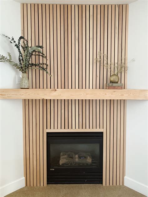 How to Create a Wood-slat Fireplace — Inside | Out | Home fireplace ...
