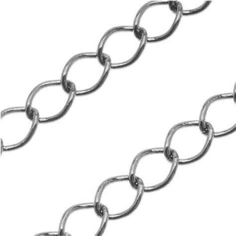 Beadaholique Gun Metal Curb Chain Large (For Extenders) Bulk By The ...