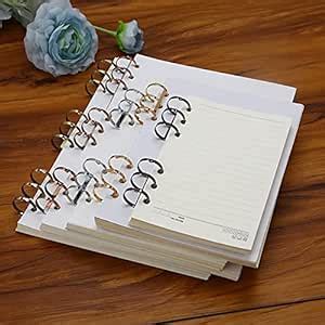 2Pcs Creative Metal Loose Leaf Book Binder Hinged Rings Scrapbook Clips ...