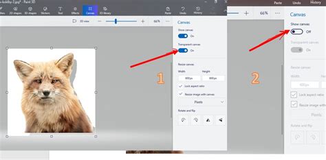 Paint 3D- How to remove background to make an image transparent