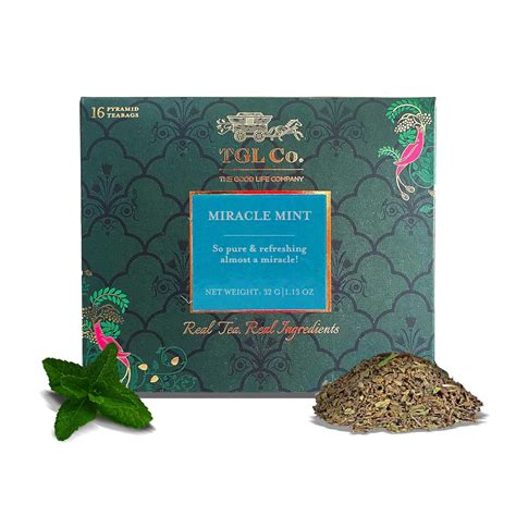 TGL Co. The Good Life Company Miracle Mint Retail Teabag Box (15 + 1 ...