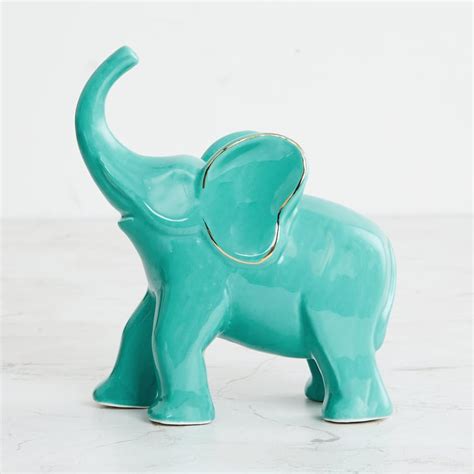 Buy Colour Connect Ceramic Elephant Figurine from Home Centre at just ...