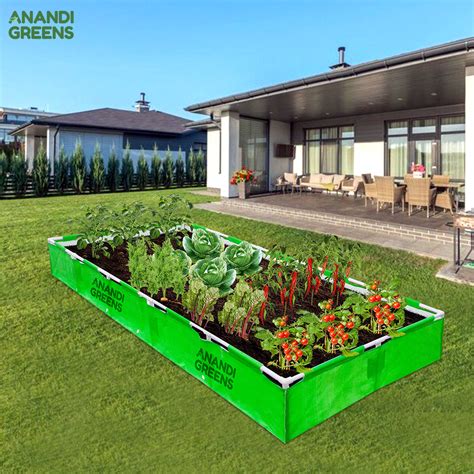 HDPE Rectangular Grow Bag 10x4x1 ft | 360 GSM with Frame — Anandi Green's