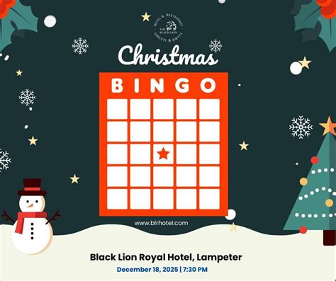 Christmas Bingo Night at The Black Lion Royal Hotel, High Street ...