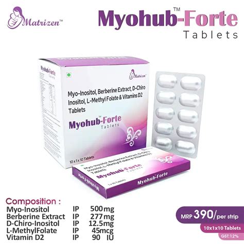 Myo-Inositol (500mg) + Berberine Extract (277mg) + D-Chiro-Inositol (12 ...