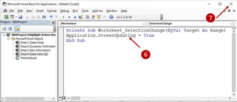 Image result for VBA Code to Highlight Row
