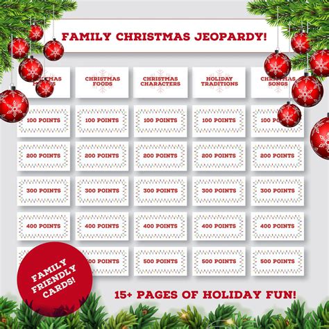 Christmas Jeopardy Printable Game, Printable Games for Christmas ...