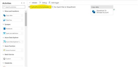 How to Copy Multiple Files from a SharePoint Folder to Datalake using ...