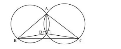 If circles are drawn taking two sides of a triangle as diameters, prove ...