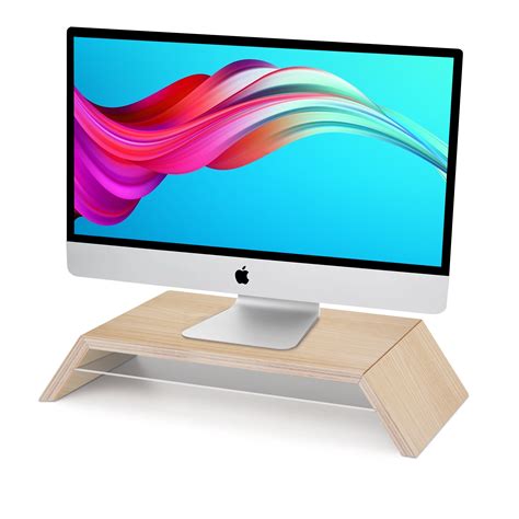 Buy Aothia Computer Monitor Riser With Storage Desk Stand 6.3 H 18.5 W ...