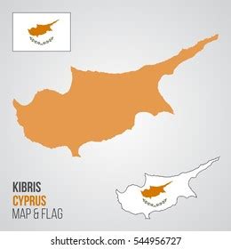 Cyprus Map Flag Stock Vector (Royalty Free) 544956727