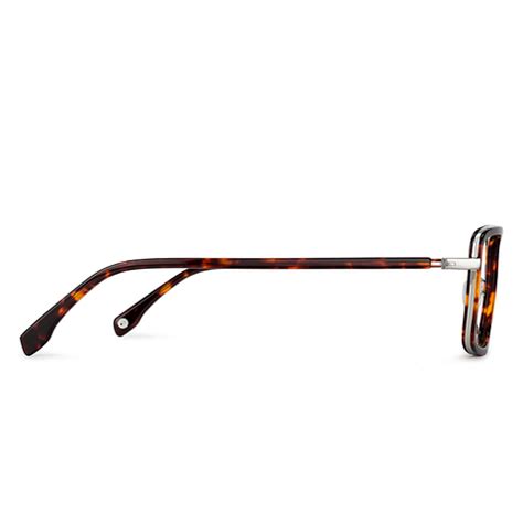 Blue Block Phone Computer Glasses: Silver Tortoise Full Rim Square John ...