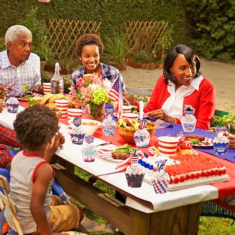 Buy HOWAF 4th of July Cupcake Wrappers with Toppers, American Flag ...