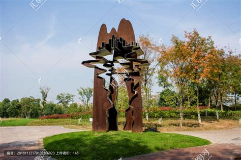芜湖雕塑公园镜中景,雕塑艺术,文化艺术,摄影素材,汇图网www.huitu.com