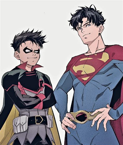 #DC #Dc Comic #Damian Wayne #Jon Kent Damian Wayne, Superman X Batman ...