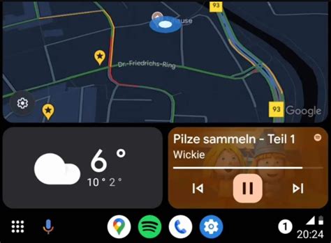 Ecco il nuovo widget meteo di Android Auto