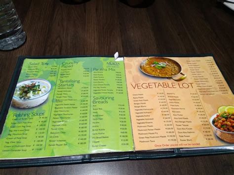 Menu at Mukta Food Court, Shirdi, Pimpalwadi Rd