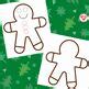 OT Christmas craft: Gingerbread man color, cut, glue craft template: no ...