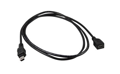 YCS Basics Black 3 Foot USB 2.0 USB Mini B Male 5 Pin to USB Mini B ...