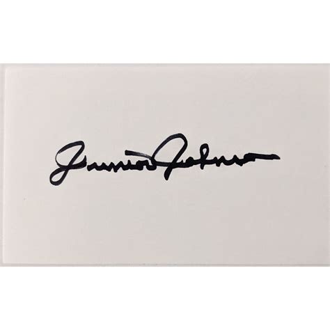 NASCAR Junior Johnson autograph
