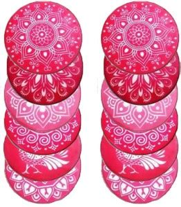 Mancloem Plastic Jali Rangoli Stencils for Making Rangoli 8 Inch [Pack ...