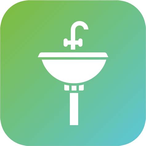 Hair wash sink icon style | Premium Vector