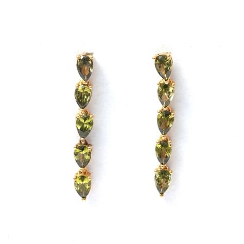 The Emerald Cascade Earrings – Vinayak - House of Silver
