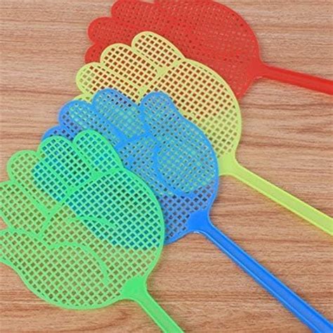 Fly Swatter,5 Pack Plastic Heavy Duty Manual Fly Killer, Long Handle ...