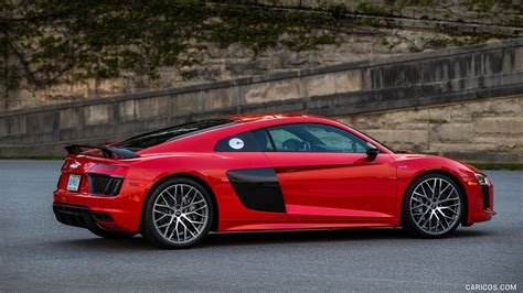 2017 Audi R8 V10 Plus (Red, US-Spec) | Side