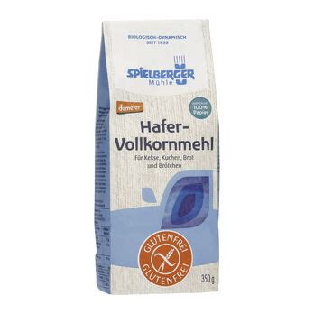 Spielberger Hafer-Vollkornmehl, glutenfrei, demeter - 350g | Mehl ...