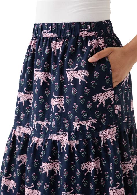 Crown & Ivy™ Plus Size Pleated Printed Midi Skirt | Belk