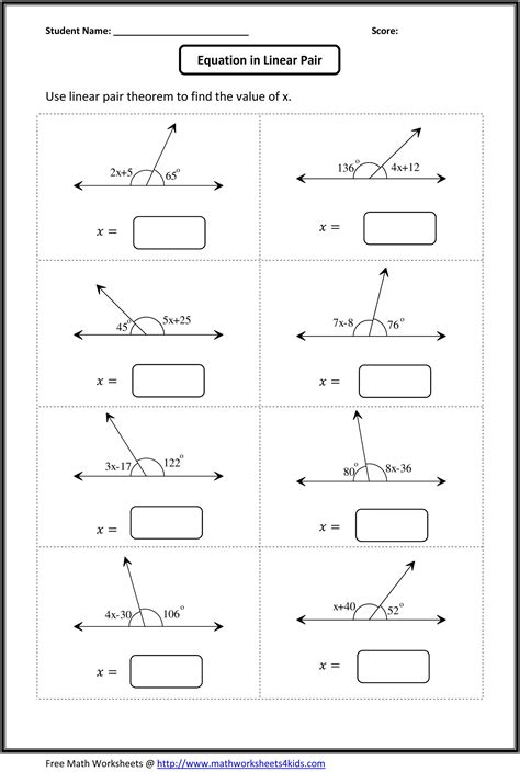 Angles Worksheets | Geometry worksheets, Angles worksheet, Math