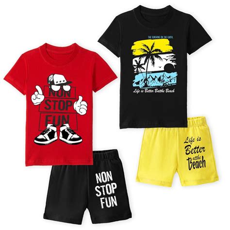 TS LAVI TAVI Boys' T-Shirt and Shorts Set: Comfortable and Stylish ...