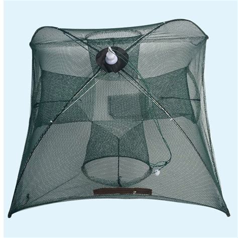 6 Holes Automatic Fishing Net Foldable Crab Shrimp Minnow Cage Fish ...