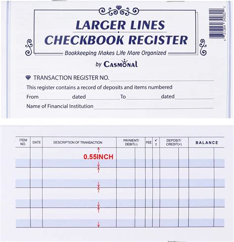 Amazon.com : Checkbook Registers, 25-26-27 Calendars, Made in USA (12 ...