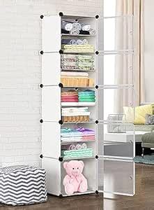 PESOMA Multipurpose Baby Wardrobe/Cabinet Plastic Foldable & Stackable ...