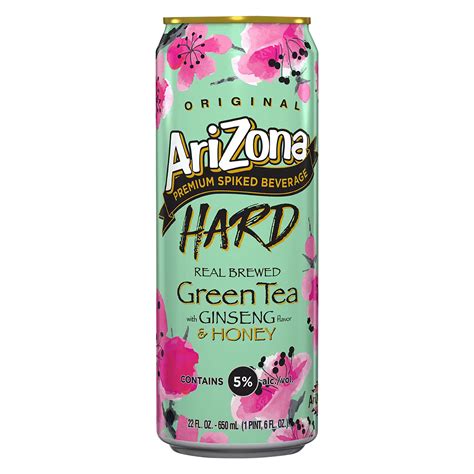 Arizona Hard Green Tea 22oz Can 5.0% ABV - Delivered In As Fast As 15 ...