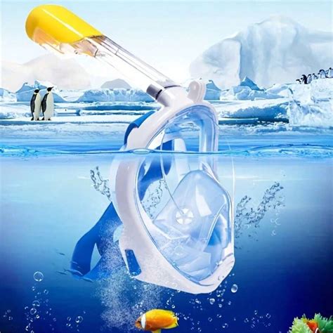 1pc Snorkeling Mask Set (With Large Blue Lens And Breathing Tube ...