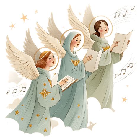 Heavenly Choir Angels In Divine Harmony, Heavenly Choir, Angels In Sky ...