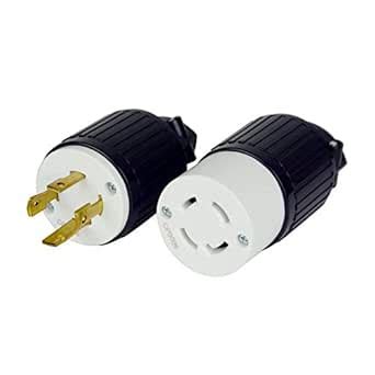 Temco NEMA L14-30P / L14-30R Plug Set 30A 125/250V Locking UL Listed ...