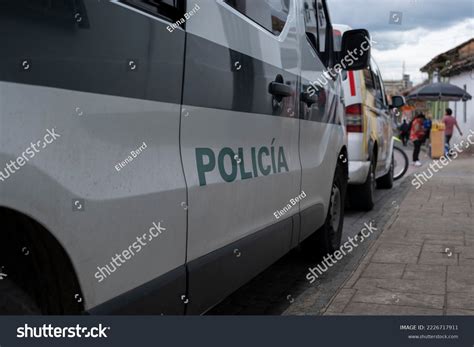 Sign Police Spanish On Side Police Stock Photo 2226717911 | Shutterstock