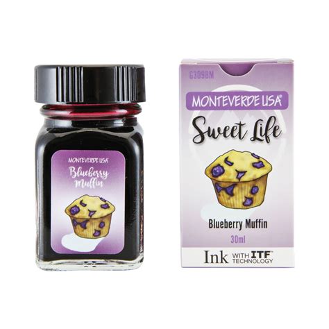 Monteverede Sweet Life Blueberry Muffin Ink Bottle, Burgundy - 30ml ...