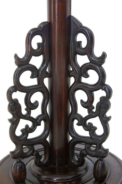 Decorative Chinese Carved Hard Wood Floor Lamp at 1stDibs | china ...
