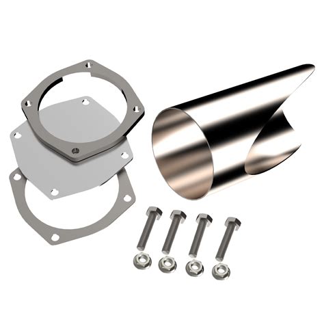 5.00 Inch Stainless Steel QTP DIY Exhaust Cutout Pipe