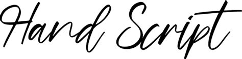 Image result for Hand Script Font