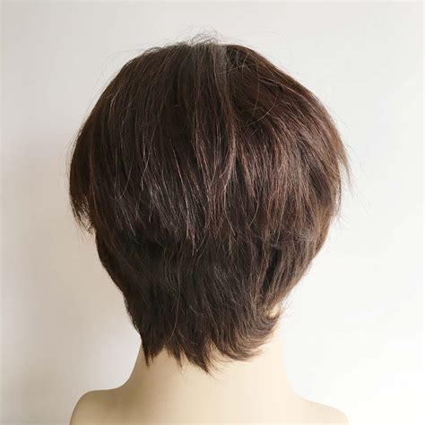 Men Dark Brown Real Human Hair, Short Curtain Bangs Wig – nevermindyrhead