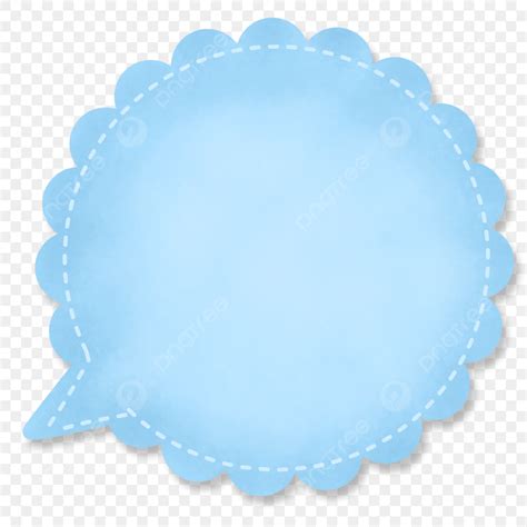 Cute Speech Bubble Clipart PNG Images, Cute Soft Blue Bubble Speech ...